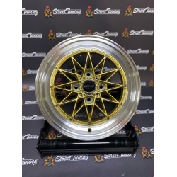 Новые диски Work Equip R14 J5 ET15 4x100 Gold + Silver