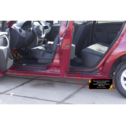 Renault Sandero 2009—2013 Накладки на внутренние пороги дверей
