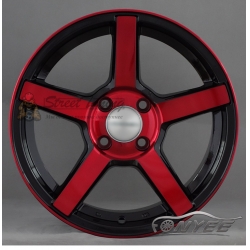 Новые диски Vossen CV3 Replica R15 4X100 ET35 J7 красный металик + черный глянец
