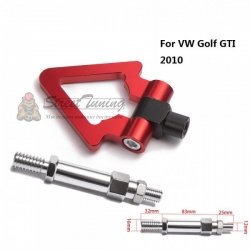 Буксировочный крюк "Стрелка" для VW Golf GTI 2010 , красный