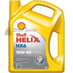 Полусинтетическое моторное масло Shell Helix HX6 10W-40 - 4 л