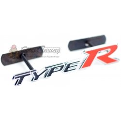 Шильдик в решетку радиатора с логотипом "Type-R"