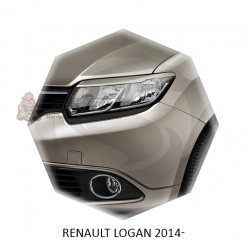 Реснички на фары для  RENAULT LOGAN 2013г-