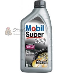 Полусинтетическое моторное масло Mobil Super 2000 Diesel 10W-40  - 1 л