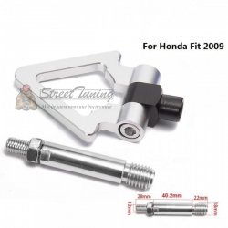 Буксировочный крюк "Стрелка" для Honda Fit 2009, серебряный