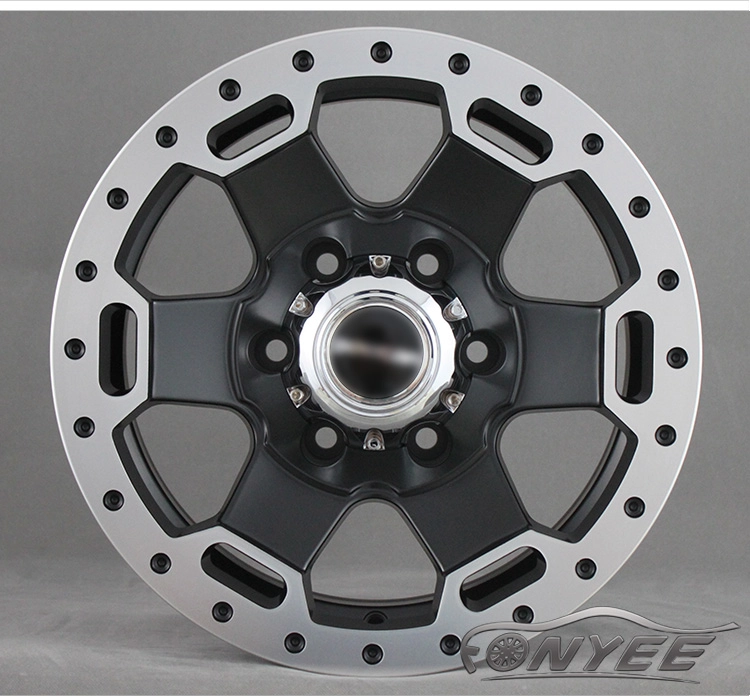 картинка Новые диски Powcan модель 7 R15 J7 ET-15 6x139,7 черный мат + серебро от магазина  StreetTuning