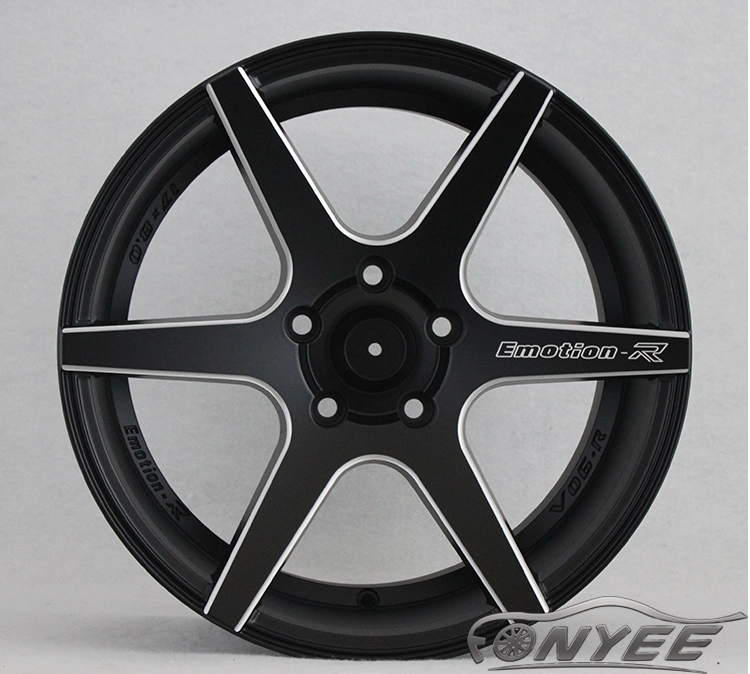 картинка Новые диски SHOGUN EMOTION R V06-R R17 5X114,3 ET30 J8 черный мат + серебро от магазина  StreetTuning