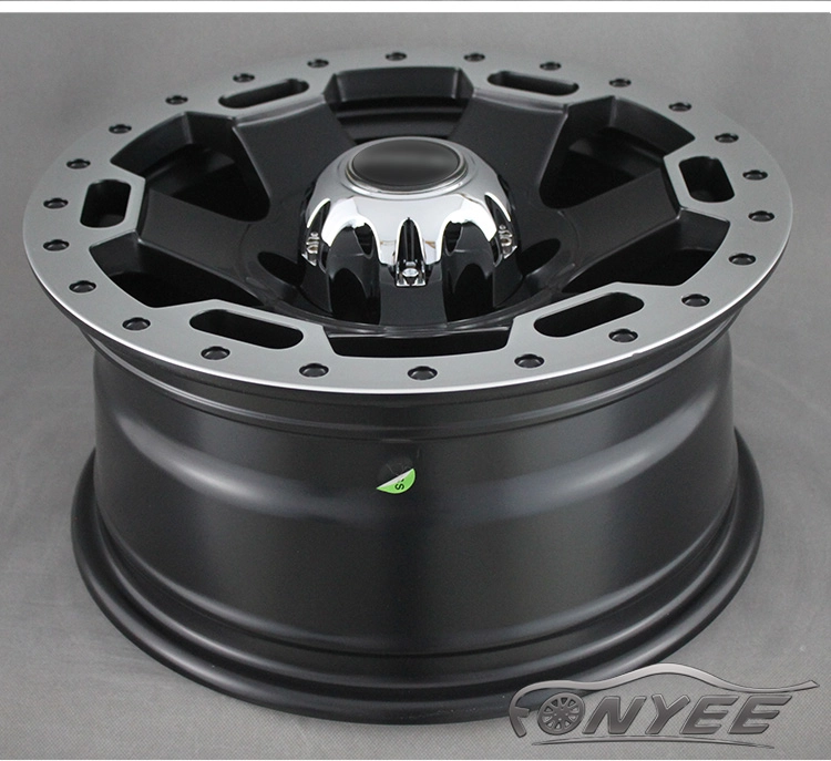 картинка Новые диски Powcan модель 7 R15 J7 ET-15 6x139,7 черный мат + серебро от магазина  StreetTuning