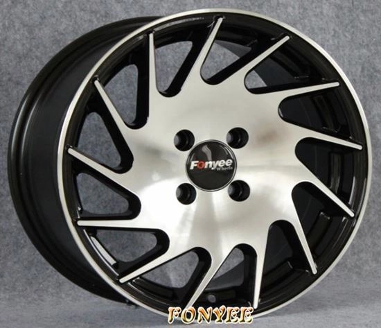 картинка Новые диски Vossen VLE1-L Replica R15 4X100 ET35 J7 черный глянец + серебро магазин  StreetTuning 