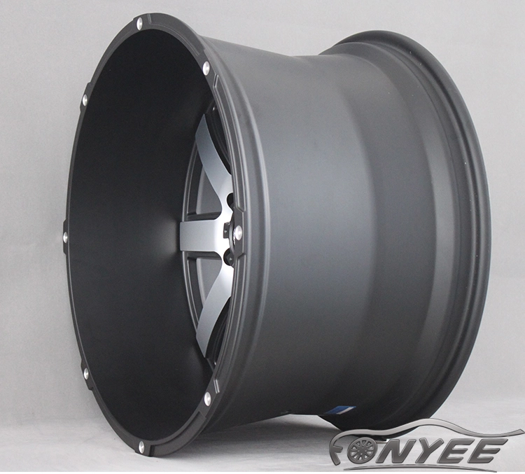 картинка Новые диски TUFF RuGGed RT888 R20 6X139,7 ET-44 J12 черные с серебром от магазина  StreetTuning