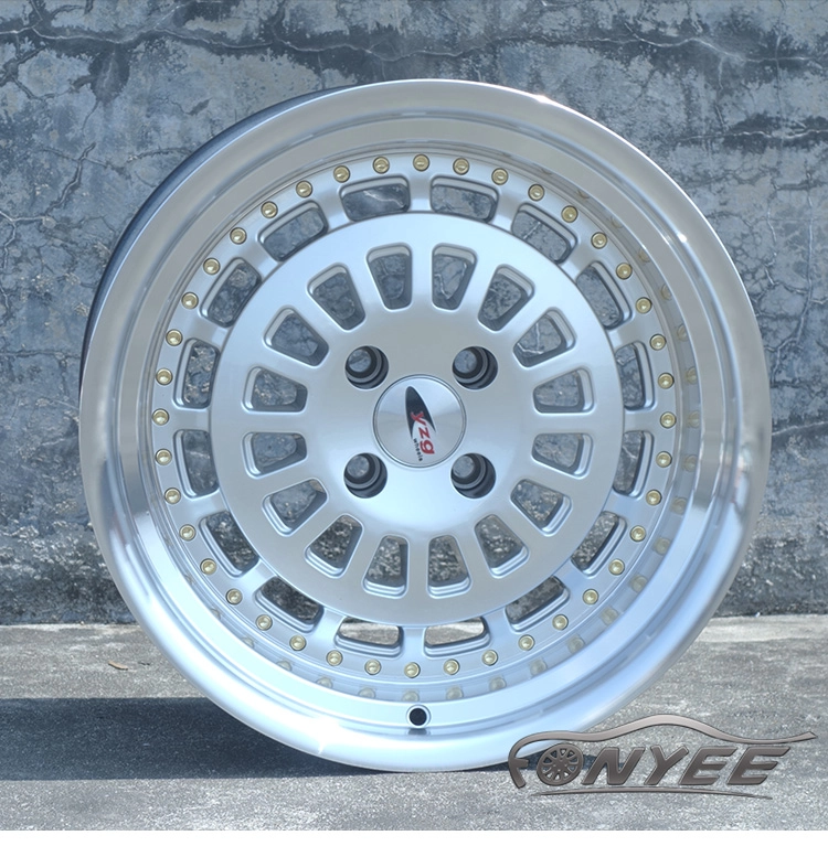 картинка Новые диски ESM 015 R16 4x100 ET15 J9 серебро + полированная полка от магазина  StreetTuning