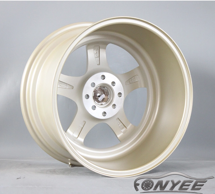 картинка Новые диски JNC 017 R17 4X100-114,3 ET25 J9 золотой + серебро от магазина  StreetTuning