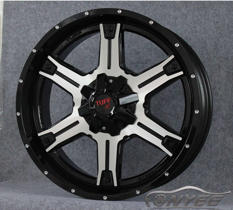 картинка Новые диски TUFF  R22 6X139,7 ET20 J9 черные с серебром от магазина  StreetTuning