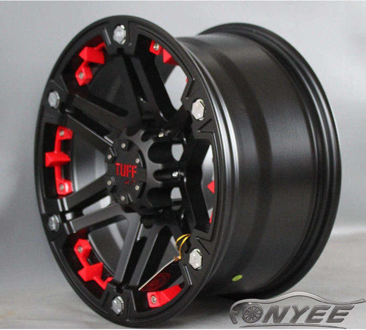 картинка Новые диски TUFF R17 6X139,7 ET-10 J9 черные от магазина  StreetTuning