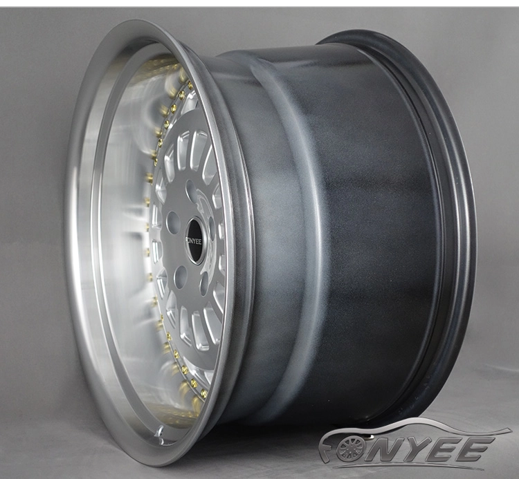 картинка Новые диски ESM 015 R19 5x120 ET25 J11 серебро + золотистые болтики от магазина  StreetTuning