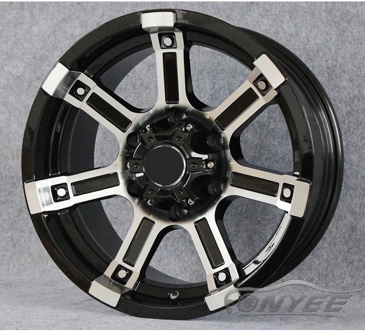 картинка Новые диски Powcan модель 10 R16 6X139,7 ET-10 J8 черный глянец + серебро от магазина  StreetTuning