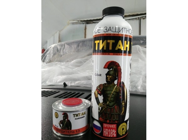 картинка Сверхпрочное полиуретановое покрытие ТИТАН (Черный глянец) магазин  StreetTuning 