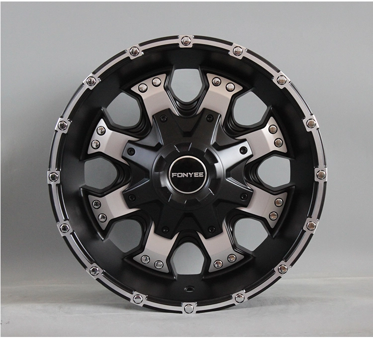 картинка Новые диски Fonyee Off-Road R16 6X139,7 ET0 J8 черный мат + серебро от магазина  StreetTuning