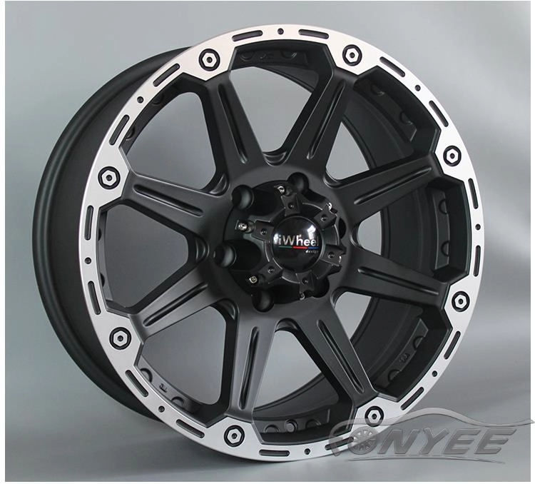 картинка Новые диски TUFF 02 R18 5X139,7 ET20 J8,5 черные матовые от магазина  StreetTuning