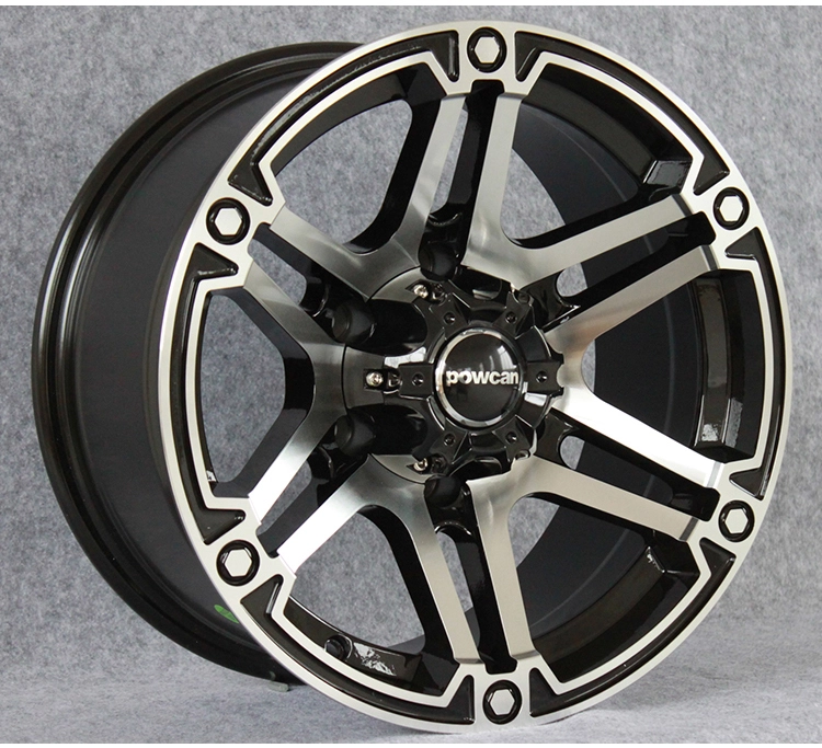картинка Новые диски Powcan модель 13 R16 6X139,7 ET-13 J8 серебро + черный глянец от магазина  StreetTuning