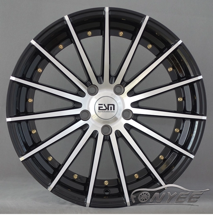 картинка Новые диски JNC 042 R18 5X100 ET35 J8,5 черные + золотистые болтики от магазина  StreetTuning