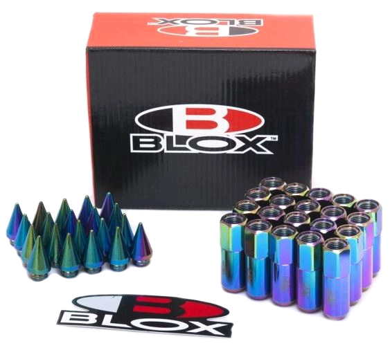 картинка Комплект гаек Blox style с наконечником , неохром М12 х 1.25 магазин  StreetTuning 