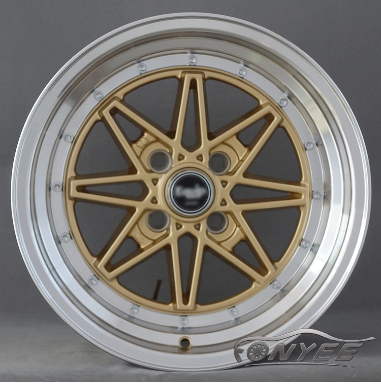 картинка Новые диски Equip 03 R15 4x100 ET25 J8 золото + полированная полка от магазина  StreetTuning