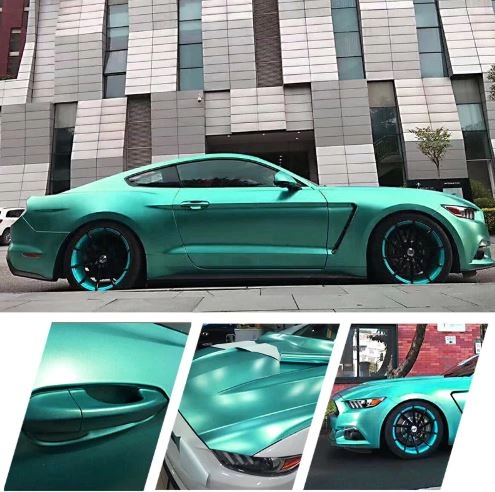 картинка Metal Flash матовый изумрудныйl Carbins USA (1.52м х 18м) магазин  StreetTuning 