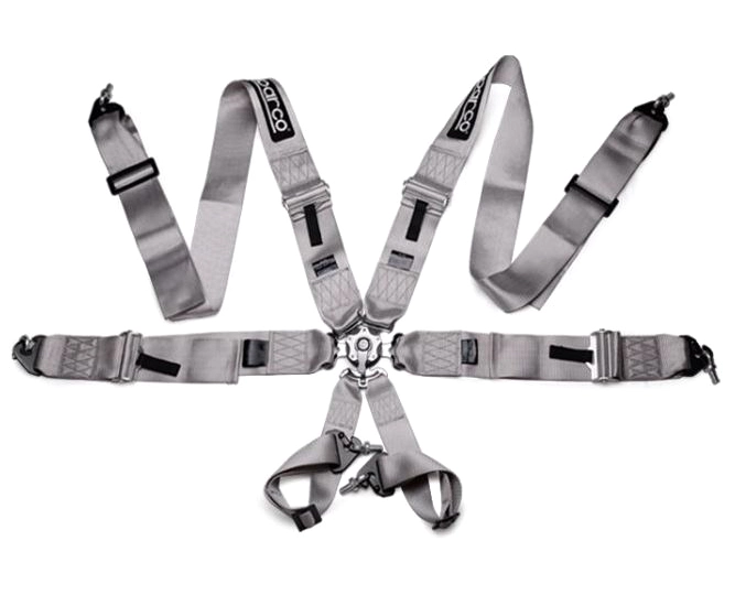 картинка 6-ти точечный ремень безопасности Sparco Style , серый от магазина  StreetTuning