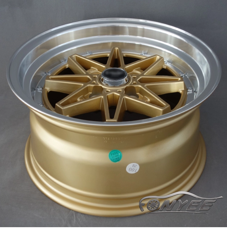 картинка Новые диски Equip 03 R15 4x100 ET25 J8 золото + полированная полка от магазина  StreetTuning