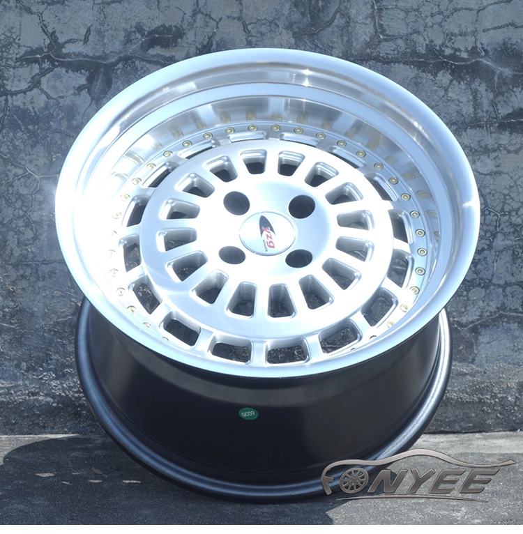 картинка Новые диски ESM 015 R16 4x100 ET15 J9 серебро + полированная полка от магазина  StreetTuning