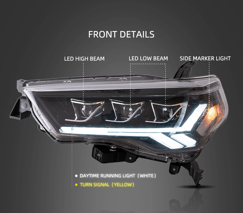 картинка Передние фары для Toyota 4 Runner c 2014 по 2021г от магазина  StreetTuning