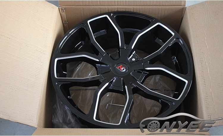 картинка Новые диски K9 E29 R22 5х135/139,7 ET15 J9,5 черный + серебро от магазина  StreetTuning