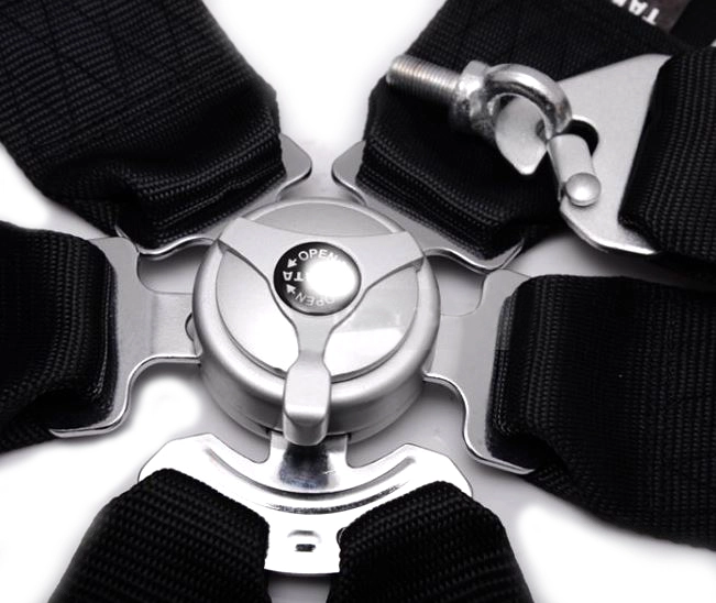 картинка Ремень безопасности 5-ти точечный TAKATA Style Camlock , черный от магазина  StreetTuning