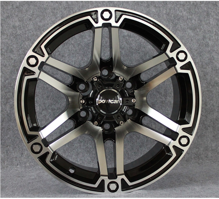 картинка Новые диски Powcan модель 13 R16 6X139,7 ET-13 J8 серебро + черный глянец от магазина  StreetTuning