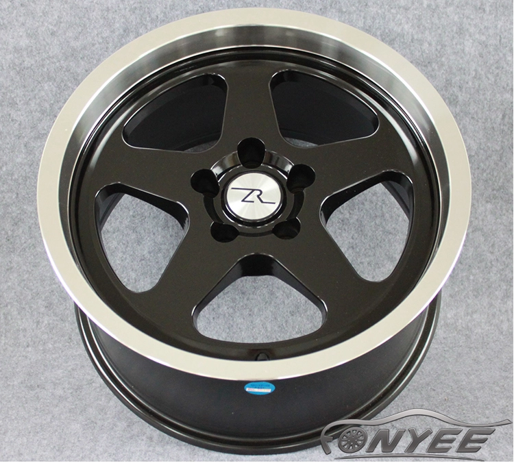 картинка Новые диски ZR R17 5x114,3 ET20 J10 черные + полированная полка от магазина  StreetTuning