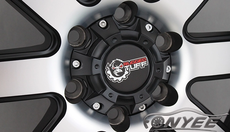 картинка Новые диски TUFF RuGGed RT888 R20 6X139,7 ET-44 J12 черные с серебром от магазина  StreetTuning