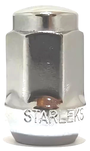 картинка Гайка Starleks 12x1.25, конус, высота 35 мм, ключ 19 мм, закрытая, хром магазин  StreetTuning 