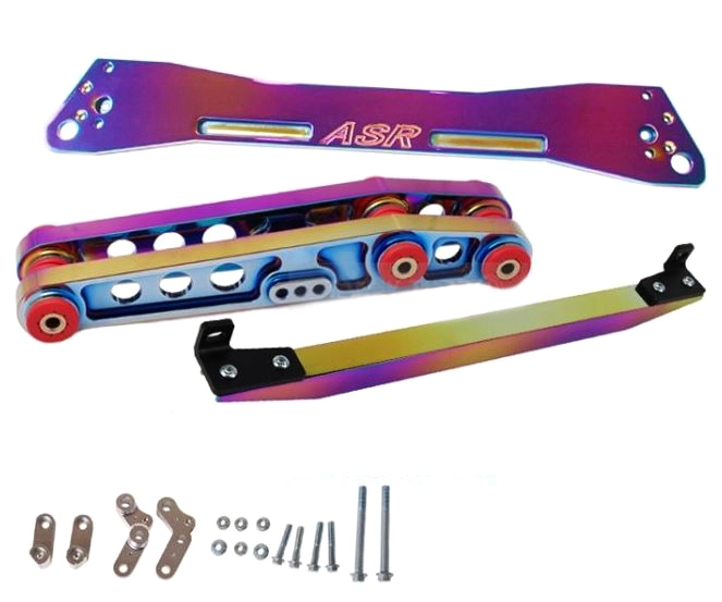 картинка Усилители подрамника ASR style с задними рычами для Honda Civic 1992-95г EG EG6, неохром от магазина  StreetTuning