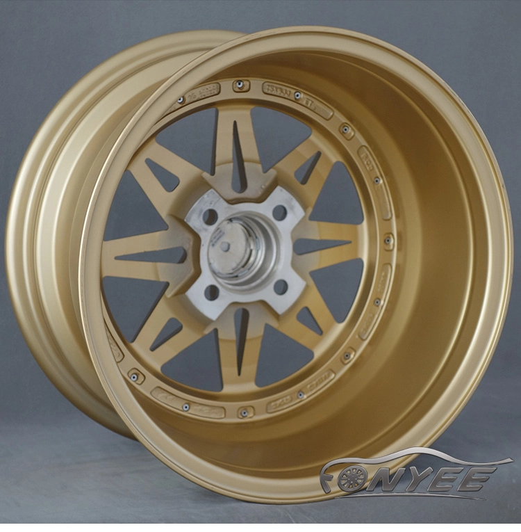 картинка Новые диски Equip 03 R15 4x100 ET25 J8 золото + полированная полка от магазина  StreetTuning