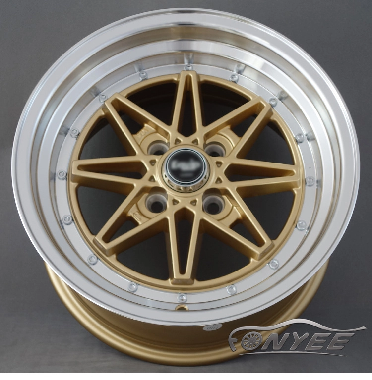 картинка Новые диски Equip 03 R15 4x100 ET25 J8 золото + полированная полка от магазина  StreetTuning