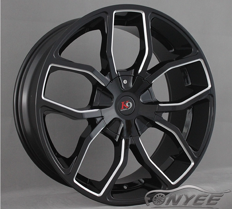 картинка Новые диски K9 E29 R22 5х135/139,7 ET15 J9,5 черный + серебро от магазина  StreetTuning