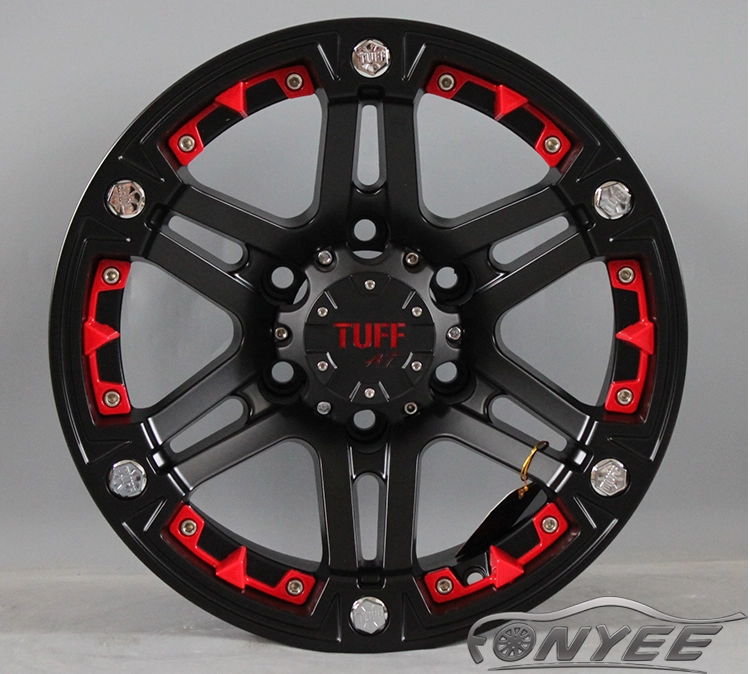 картинка Новые диски TUFF R17 6X139,7 ET-10 J9 черные от магазина  StreetTuning