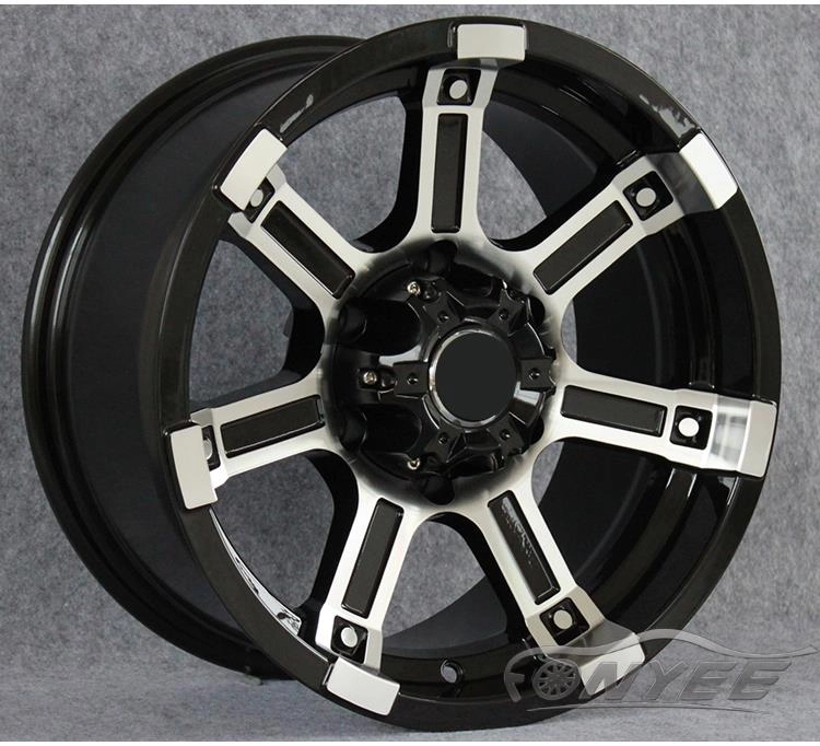 картинка Новые диски Powcan модель 10 R16 6X139,7 ET-10 J8 черный глянец + серебро от магазина  StreetTuning