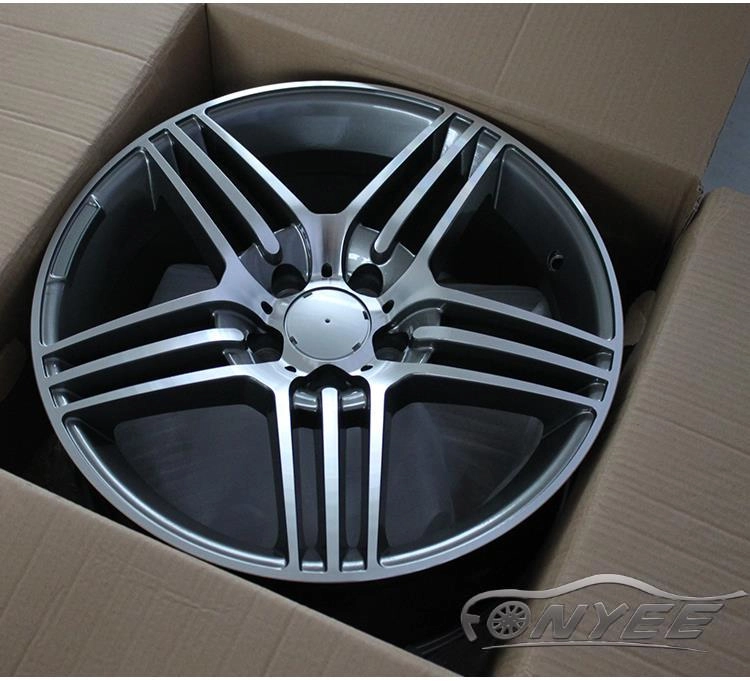 картинка Новые диски Mersedes AMG SLS R19 5x112 ET35 J9,5 серый + серебро от магазина  StreetTuning